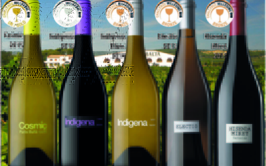 5 vins de Parés Baltà premiats al Concurs Internacional de vins ecològics Millésime Bio 2016